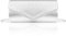 Larcenciel Clutch Silber, Damen Handtasche mit Abnehmbarer Kette, Elegant Crossbody Abendtasche für Braut, Vertikales Streifenmuster PU-Leder Umhängetasche für Hochzeit, Party, Date (22×10.5×5cm)