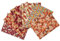Tissus Couture Rouge 6 Pièces,Oriental Style Tissu Matelassé Asiatique 50 x 40cm,Patchwork Tissu Japonais Fish Blossom Wave Dragon Fabric Pour La Couture Quilting Artisanat DIY