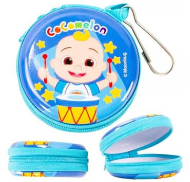 CoComelon Porte-monnaie Sonic rond zippé 7,3 cm, multicolore, Porte-monnaie