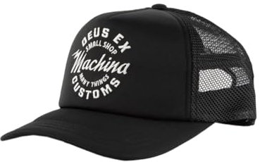 Deus Ex Machina Amped Circle Trucker Herren-Cap (Schwarz), Schwarz