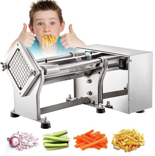 Cortadora eléctrica de Corte, trituradora automática de Patatas, máquina cortadora de Patatas Fritas, Cocina Industrial automática Comercial, Uso de Restaurante, picadora de Patata
