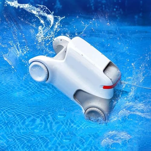 Limpiador robótico automático for piscinas, aspirador inalámbrico for piscinas, motores de doble accionamiento, aspirador limpiador de piscinas con estacionamiento automático for piscinas planas en el