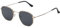 BEZLIT Damen Herren Sonnenbrille Eckige Form Schwarz-Gold