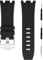 unilabo Gummi-Uhrenarmband, kompatibel mit 28 mm Audemars Piguet Royal Oak Offshore AP 15703 15710 15400 26470 26400, Silikon-Armband mit Dornschließe, Ersatz für Damen und Herren, silberfarben