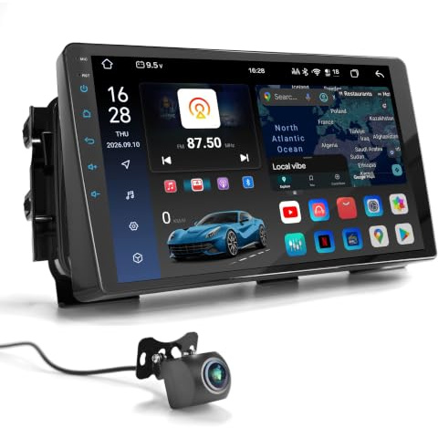 UGAR Android 15 Autoradio kompatibel für NISSAN Micra (K14) 2017+; Kicks 2016+ 10 Zoll Touchscreen-Radio mit kabellosem CarPlay & Android Auto, 8GB+128GB Speicher, Bluetooth, WLAN, DSP, DAB+, GPS-Navi