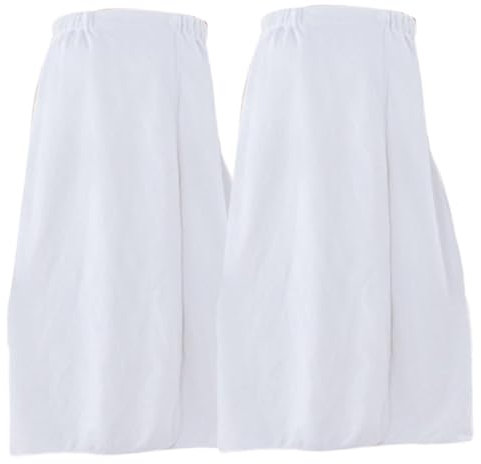 Peignoir de spa pour femme, 2 pièces, serviettes de spa très absorbantes, en microfibre respirante, avec fermeture à pression, blanches, ne se décolorent pas, pour sauna, massage, salle de bain, spa,