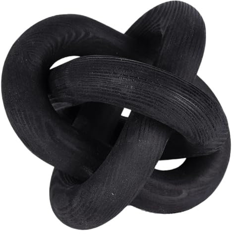 RORPOIR Holzkettenlink Deko Aus Sicherem Holz Handgefertigt Schlichtes Wand Tischornament Wohnliche Rustikale Wohnaccessoire Für Wohnzimmer Kinderzimmer Und Büro Gestalten