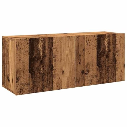 vidaXL TV-Wandschrank Altholz-Optik 100x30x41 cm, HiFi-Schrank, TV-Konsole, TV-Möbel, Medienschrank, Stereoschrank, Schlafzimmerschrank