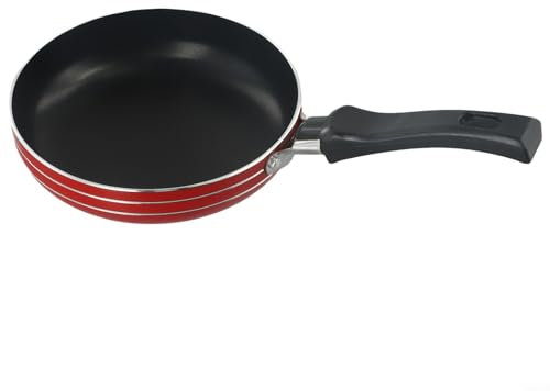 Mini poêle à frire à induction en acier inoxydable avec revêtement non collant avec poignée résistante à la chaleur, petite poêle à œufs pour plaques à induction, poêle à omelette (14 cm)