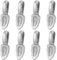 SUNNYCLUE 1 Box 304 Stainless Steel 23x7.5mm Large Glue On Bails Cabochon Bails Metal Oval Leaf Shape Silver Flat Pad Blank Connector Bail Charms for Jewellery Making Necklace Earring Findings
