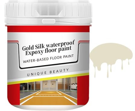 Peinture époxy pour sol | Peinture d'étanchéité époxy antidérapante | Revêtement de sol à base d'eau | Scellant de sol pour bloquer l'air et l'eau | Peinture de sol robuste pour une utilisation intéri
