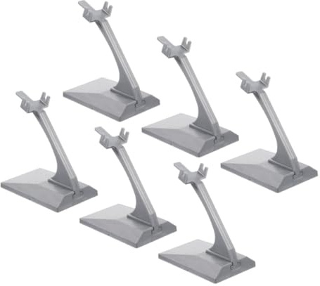NUOBESTY Espositore Per Modellini Aerei Set 6 Supporti Compatti Base Plastica Facile Montaggio Per Modellismo Aeronautico Scrivania E Scaffale