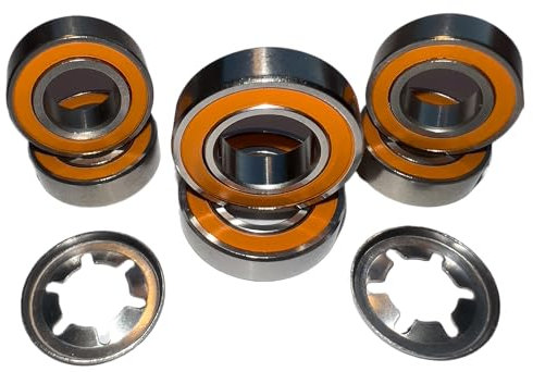 TIMBERA Hybrid Keramik Kugellager Reparaturkit (8er-Pack) – Kompatibel mit Husqvarna Automower Vorderräder und Schneidmotor Spindelwelle – Modelle: 310, 315, 315X Roboter Rasenmäher Zubehör