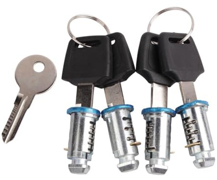 Milageto Schlosskerne für Dachträger, Schlüssel und Zubehör, 4 Sperrkerne