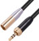 3.5mm to XLR Adapter 1/8 to XLR Cable 1/8 TRS Stereo Male to XLR 3pin Female Converter Cable