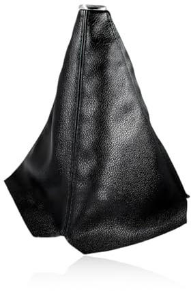 MTRPS Car Shift Knob Dust Cover, Leather Manual/Auto Gear Gaiter Shifter Boot, Decorative Dustproof Gear Knob Sleeve, Universal Shift Stick Dust Cover for Most Car, Truck, SUV (Black)
