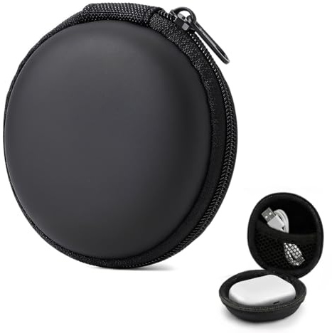 JRYXDS Mini Kopfhörer Tasche, Extra Klein Case Tasche Für Tragbare Mp3, Ipod Nano, Schlüssel, U Festplatte(Schwarz)