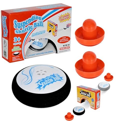 Shuttle Ball,portables air Hockey-Set,portables Airhockey Set,Hover Hockey Set Kids,mini Electric Floating Hockey Mit 2 Roten Air Hockey Drückern,lufthockey Brettspiel Spielzeuggeschenk Für Kinder