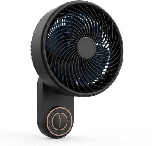 COSHANO Ventilador de Pared Spark 10 90W | Alta Velocidad, 3 Velocidades, Cabezal Oscilante, Ahorro de Espacio para Hogar y Oficina