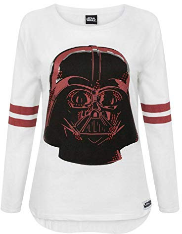 Star Wars Darth Vader Women's Long Sleeve Top White