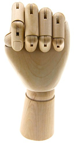 10 manichino in legno mano sinistra corpo artisti modello articolato
