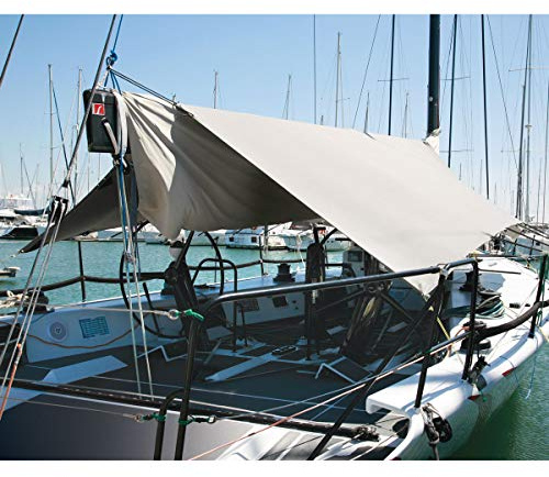 Oceansouth Segelboot Markise (Breite 3m - Länge 3.6m - Öffnung 1.2m) Camping zubehör tarp terrassenüberdachung Zelt markise das Boot pergola sonnensegel wasserdicht Shelter x rechteckig schlauchboot
