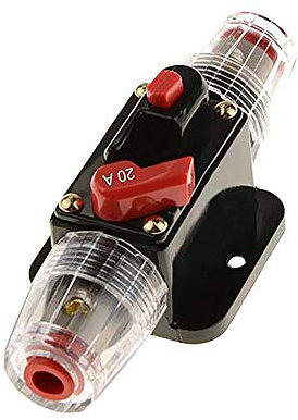 Mintice 12V 20A Moteur de Voiture disjoncteur Audio en Ligne Porte fusible stéréo de Protection réinitialiser Le fusible