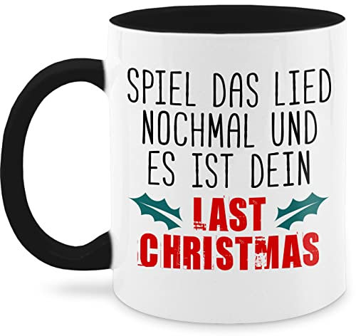 Tasse Tassen 325ml - Statement Sprüche - Last christmas - 325 ml - Schwarz - weihnachtstassen spruchtasse sarkasmus weihnachtsmotiv kaffeetasse weihnachten spruchtassen spruch teetasse