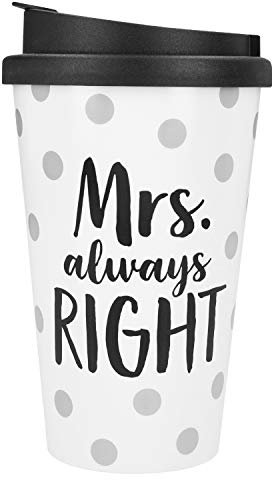Depesche 2180.024 To-Go Gobelet en plastique avec inscription en allemand 350 ml Always Right Multicolore
