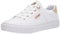 GUESS Women's Loven Sneaker, White, 5 UK