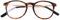 Moderne Nerd Anti Blaulicht Brille Lesebrille mit große Runde Gläsern, Gratis Etui, Kunststoff Rahmen (Leopardenmuster), Blaulichtfilter Brille Damen und Herren 1.0 Dioptrien
