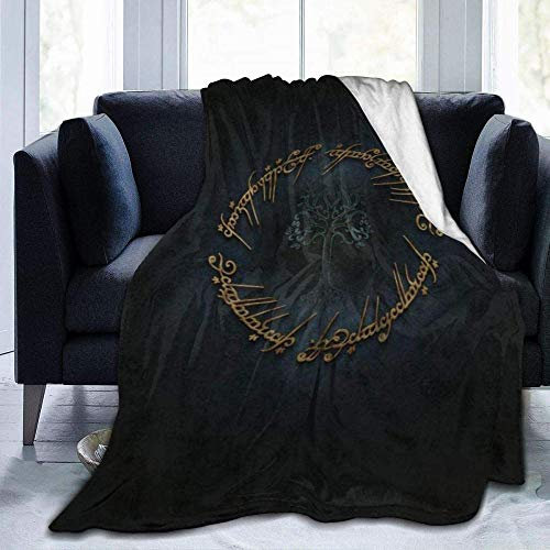 XZHYMJ Seigneur Anneaux Ultra Doux Polaire Jeter Couverture Confortable Chaud en Peluche Jeter Couverture canapé-lit canapé 50 x40-80x 60