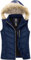 Wantdo Women's Body Warmer Gilets with Removable hood Spring Outdoor Gilets Windproof Sleeveless Vest Water Resistant Gilets Dark Blue M