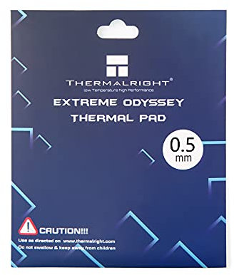 Thermal Pad 12.8 W/MK, 120x120x0.5mm, Silicona Pad Termico para disipador térmico/GPU/CPU/LED (0.5mm)