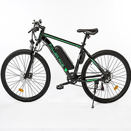 Power-Ride EAGLE Electric Mountain Bike Powerful 250W Ebike Motor, 27.5 Wheel, 19 Aluminum Frame, Speed 25km/H, 10.4AH Battery Mountains Bike for Adults 7 Speed TXZ500 Shimano Gear System