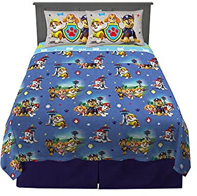 Franco Kinder-Bettwäsche-Set, superweiches Mikrofaser, Full, Paw Patrol