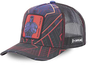 Capslab Men's Cap with a Visor, Black, One Size