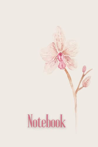 Orchid Notebook: Pale Pink Lined Journal Notebook