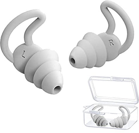 Silikon-Ohrstöpsel,Noise Cancelling Ohrstöpsel,Geräuschreduzierung Ohrstöpsel,Wiederverwendbarer Silikon Gehörschutz,Gehörschutzstöpsel 40dB zum Lärm Reduktion für Reisen,Schlafen,Lesen,Schwimmen
