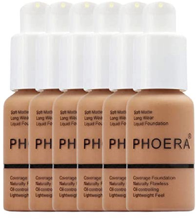 Glamza Phoera Foundation Full Coverage Make-up-Set – 24 Stunden lang anhaltende Ölkontrolle – weiche, glatte, matte makellose Concealer-Creme