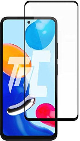 TM-Concept® Cristal templado integral para Xiaomi Redmi Note 11 - Negro - Integral Protect - 100% agarre
