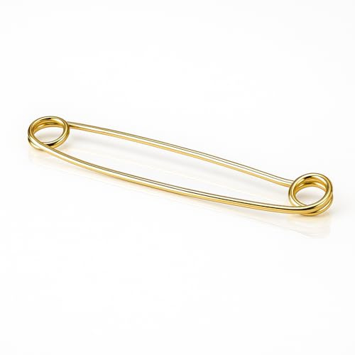 Equetech Traditional Plain Stock Pin - Gold 75mm