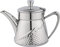 Café Olé AHT-013 Théière martelée Arabica avec bouton froid et poignée en acier inoxydable 18/10 poli miroir