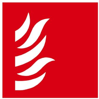 F030 - Brandschutztür - Schild und Brandschutzbeschilderung - Abmessungen nach Wahl- Norm ISO 7010