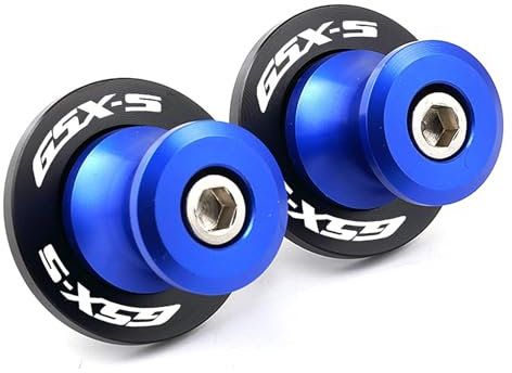 ZESIDIMO 2 Stück Sperrklinken für Suzuki GSXS750 GSXS1000 F-ABS GSXS 750 1000 GSX-S 125 150 M8 Schwingenschutz Zubehör für Motorrad Ständer Schwinge Spulen (Blau)