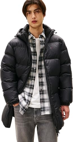 Tommy Jeans Herren Pufferjacke Essential Down Parka mit Kapuze