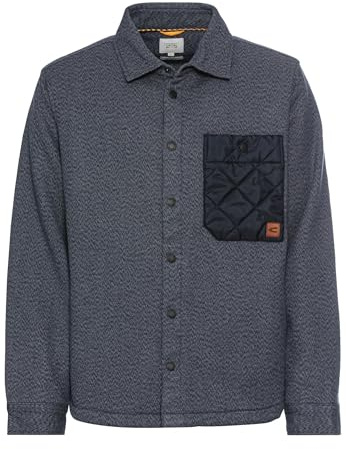 camel active Herren Overshirt aus Reiner Baumwolle Nachtblau, Menswear-XXL