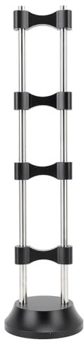 HiFi Cable Stand, 15.83 Inch Stainless Steel HiFi Cable Stand with Anti Slip Rubber Base, for HiFi, Speakers, Amplifiers, Musical Instruments, CD DVD Players, etc.