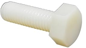 oavhvchg 2 Stück M12 M14 M16 Länge 155–120 mm weiß Nylon Kunststoff isoliert außen Außensechskant Sechskantschraube (Color : 90mm, Size : 2pcs M14)