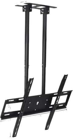 60-100 Zoll TV-Deckenhalterung, Aufhänger, neigbare Halterung, teleskopisch, geeignet for Dual-Bildschirm, Belastung 60 kg, PC T580 (Color : Single Screen T580)